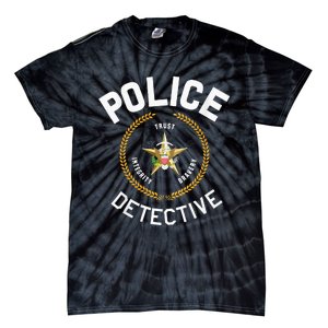 Police Detective Officer Badge Uniform LEO Cops Tie-Dye T-Shirt