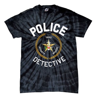 Police Detective Officer Badge Uniform LEO Cops Tie-Dye T-Shirt