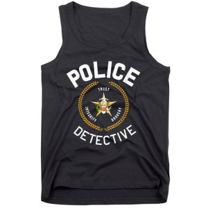 Police Detective Officer Badge Uniform LEO Cops Tank Top