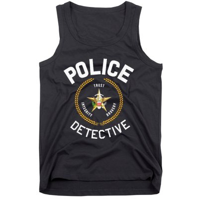 Police Detective Officer Badge Uniform LEO Cops Tank Top