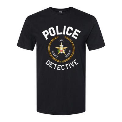 Police Detective Officer Badge Uniform LEO Cops Softstyle CVC T-Shirt