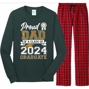 Proud Dad Of The Class Of 2024 Graduate Long Sleeve Pajama Set