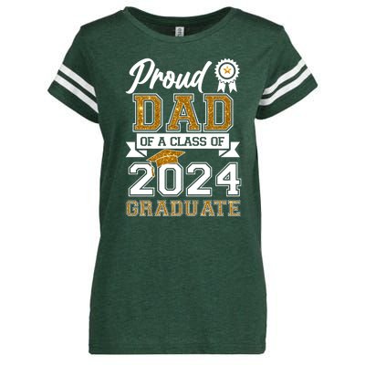 Proud Dad Of The Class Of 2024 Graduate Enza Ladies Jersey Football T-Shirt