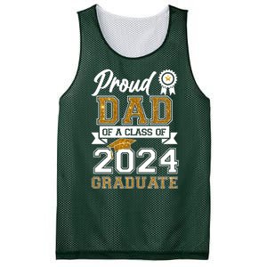 Proud Dad Of The Class Of 2024 Graduate Mesh Reversible Basketball Jersey Tank