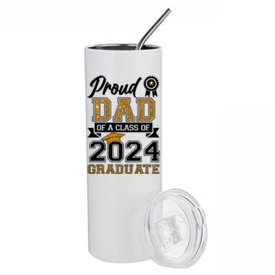 Proud Dad Of The Class Of 2024 Graduate Stainless Steel Tumbler