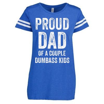 Proud Dad Of A Couple Dumbass Enza Ladies Jersey Football T-Shirt