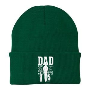 Proud Dad Of Twins Best Fathers Day Gift From Son Knit Cap Winter Beanie