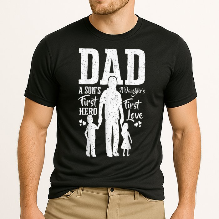 Proud Dad Of Twins Best Fathers Day Gift From Son Cooling Performance Crew T-Shirt