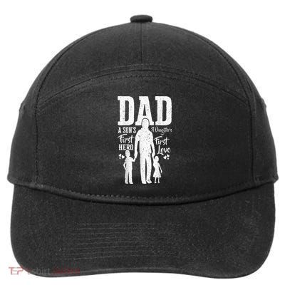Proud Dad Of Twins Best Fathers Day Gift From Son 7-Panel Snapback Hat
