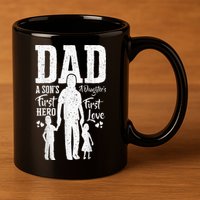 Proud Dad Of Twins Best Fathers Day Gift From Son 11oz C Handle Ceramic Mug