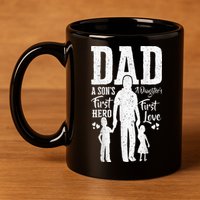 Proud Dad Of Twins Best Fathers Day Gift From Son 11oz C Handle Ceramic Mug