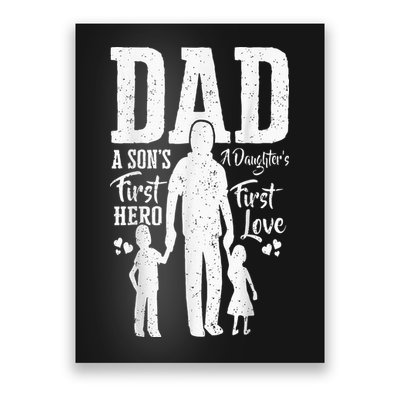 Proud Dad Of Twins Best Fathers Day Gift From Son Poster