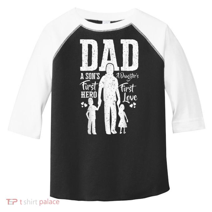 Proud Dad Of Twins Best Fathers Day Gift From Son Toddler Fine Jersey T-Shirt