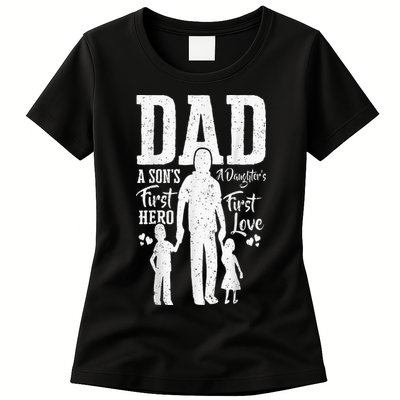 Proud Dad Of Twins Best Fathers Day Gift From Son Womens T-Shirt