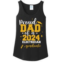 Proud Dad Of A Class Of 2024 Electricians Graduate Senior Ladies Essential Tank