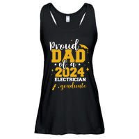 Proud Dad Of A Class Of 2024 Electricians Graduate Senior Ladies Essential Flowy Tank