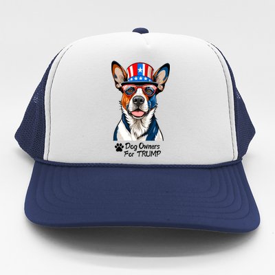 Patriotic Dog Owners For Trump Trucker Hat