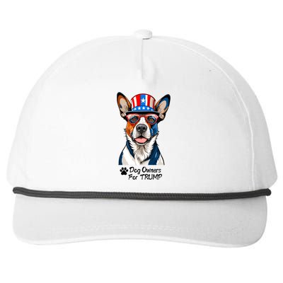 Patriotic Dog Owners For Trump Snapback Five-Panel Rope Hat