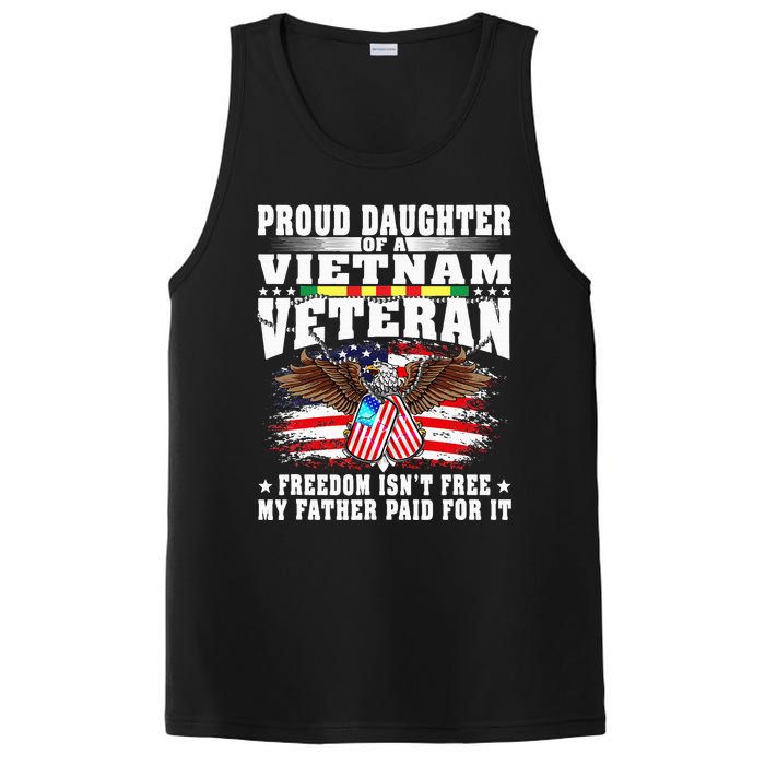 Proud Daughter Of A Vietnam Veteran Freedom IsnT Free Gift PosiCharge Competitor Tank