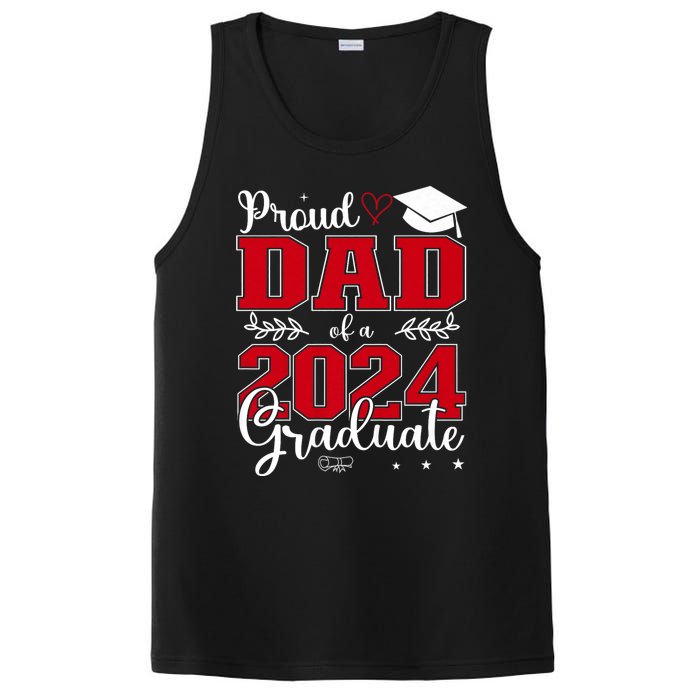 Proud Dad Of A Class Of 2024 Graduate For Graduation PosiCharge Competitor Tank