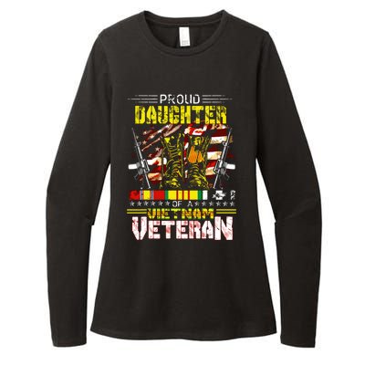 Proud Daughter Of A Vietnam Veteran Vietnam War Vet Womens CVC Long Sleeve Shirt