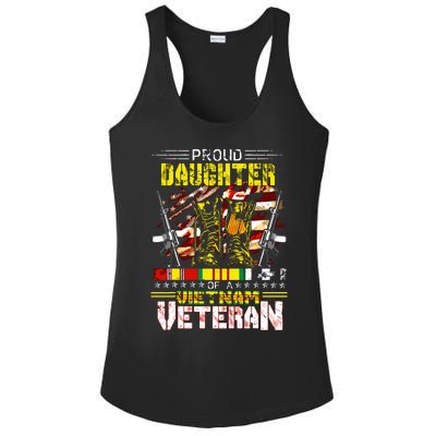 Proud Daughter Of A Vietnam Veteran Vietnam War Vet Ladies PosiCharge Competitor Racerback Tank