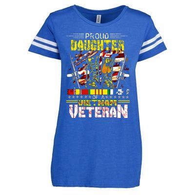 Proud Daughter Of A Vietnam Veteran Vietnam War Vet Enza Ladies Jersey Football T-Shirt