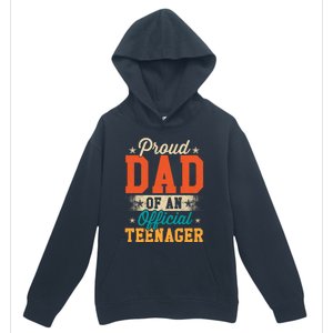 Proud Dad Of Teenager 13th Birthday Gift Boy Girl Urban Pullover Hoodie