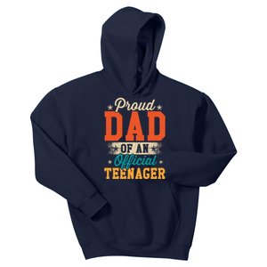 Proud Dad Of Teenager 13th Birthday Gift Boy Girl Kids Hoodie