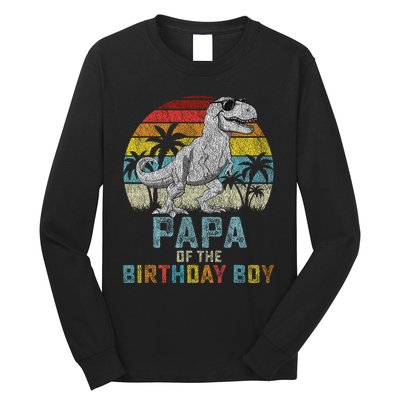 Papa Dinosaur Of The Birthday Matching Family Long Sleeve Shirt