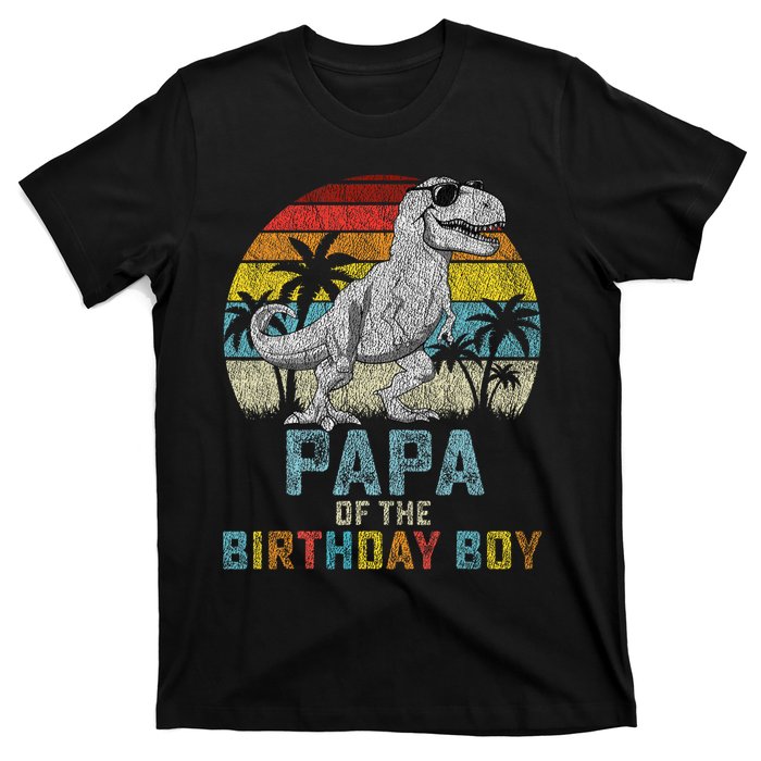 Papa Dinosaur Of The Birthday Matching Family T-Shirt