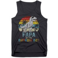 Papa Dinosaur Of The Birthday Matching Family Tank Top