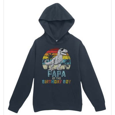 Papa Dinosaur Of The Birthday Matching Family Urban Pullover Hoodie