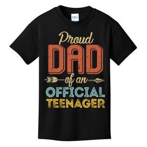 Proud Dad Of Teenager 13th Birthday 13 Years Old Kids T-Shirt