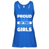 Proud Dad Of Two Awesome For Father's Day Gift Ladies Essential Flowy Tank