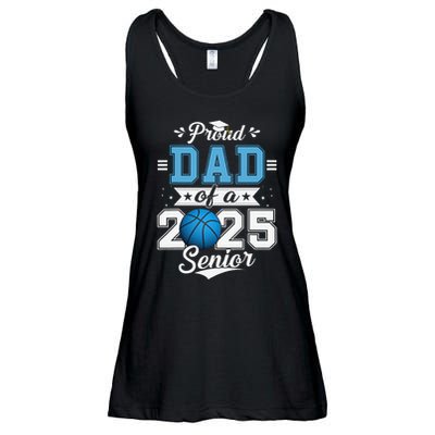 Proud Dad Of A 2025 Senior Graduate Basketball Gift Ladies Essential Flowy Tank