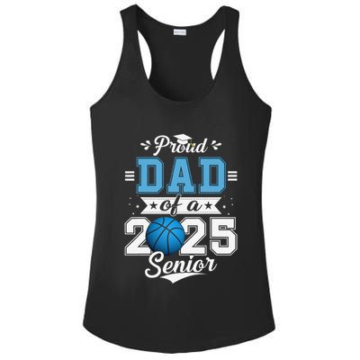 Proud Dad Of A 2025 Senior Graduate Basketball Gift Ladies PosiCharge Competitor Racerback Tank