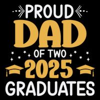 Proud Dad Of Two 2025 Graduates Senior Dad Class Of 2025 Great Gift City Backpack