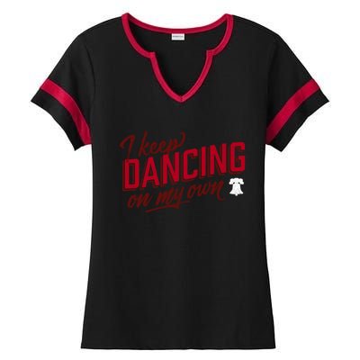 Philly Dancing On My Own Ladies Halftime Notch Neck Tee