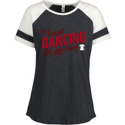 Philly Dancing On My Own Enza Ladies Jersey Colorblock Tee