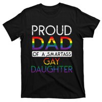 Proud Dad Of A Gay Daughter Straight Ally LGBTQ Pride Month T-Shirt