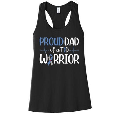 Proud Dad Of A T1d Warrior Women's Racerback Tank