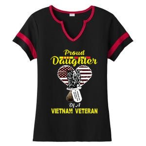 Proud Daughter Of A Vietnam Veteran T Veterans Day Ladies Halftime Notch Neck Tee