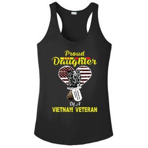 Proud Daughter Of A Vietnam Veteran T Veterans Day Ladies PosiCharge Competitor Racerback Tank