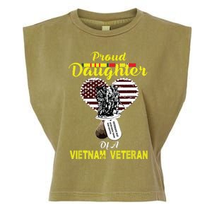 Proud Daughter Of A Vietnam Veteran T Veterans Day Garment-Dyed Women's Muscle Tee