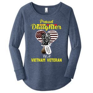 Proud Daughter Of A Vietnam Veteran T Veterans Day Women's Perfect Tri Tunic Long Sleeve Shirt