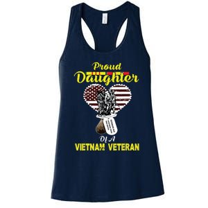 Proud Daughter Of A Vietnam Veteran T Veterans Day Women's Racerback Tank