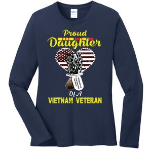 Proud Daughter Of A Vietnam Veteran T Veterans Day Ladies Long Sleeve Shirt