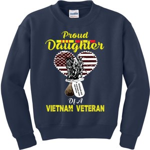 Proud Daughter Of A Vietnam Veteran T Veterans Day Kids Sweatshirt