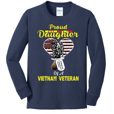 Proud Daughter Of A Vietnam Veteran T Veterans Day Kids Long Sleeve Shirt